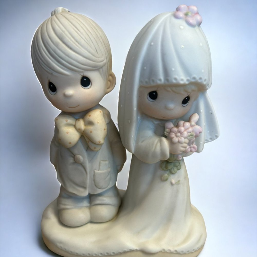 Precious Moments Jonathan and David 1979 Bride and Groom